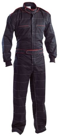 RADNI KOMBINIZON-MONACO-CRNI-65/35-240GR.-VEL.3XL