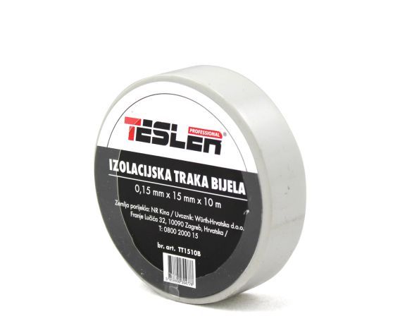 IZOLIR TRAKA BIJELA TESLER 0,15mm x 15mm x 10m