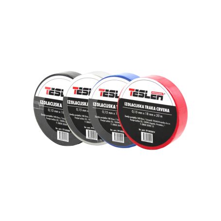 IZOLIR TRAKA CRNA TESLER 0,15mm x 18mm x 20m 
