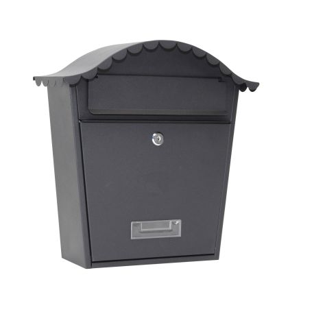 SANDUČIĆ POŠTANSKI OVAL ANTRACIT 36X13X37cm