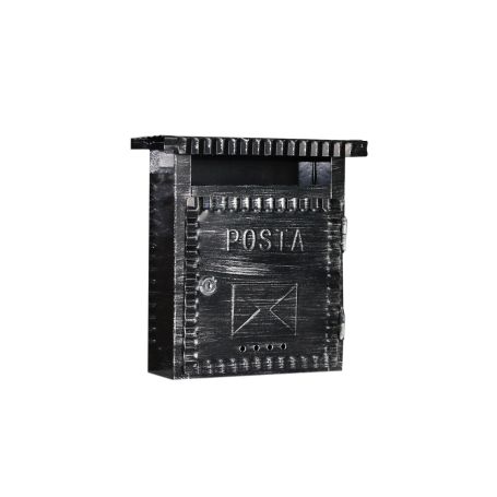 SANDUČIĆ POŠTANSKI RETRO CRNI  26X9,5X29cm