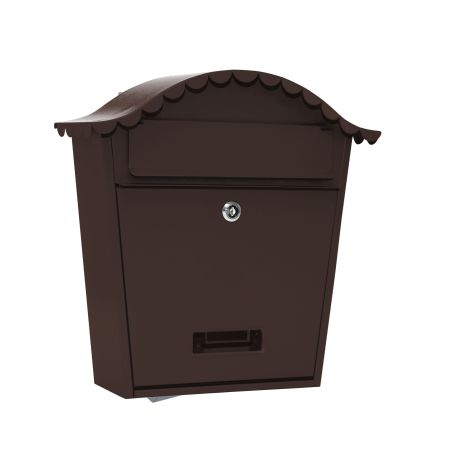 SANDUČIĆ POŠTANSKI OVAL SMEĐI 36X13X37cm