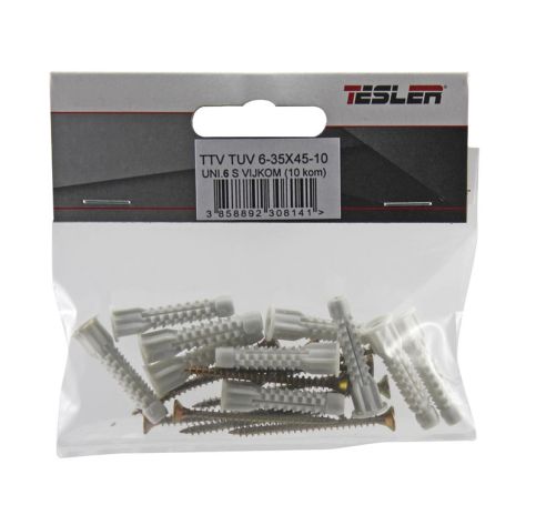 TIPLA UNI FI 6 S VIJKOM 3,5X45  10kom