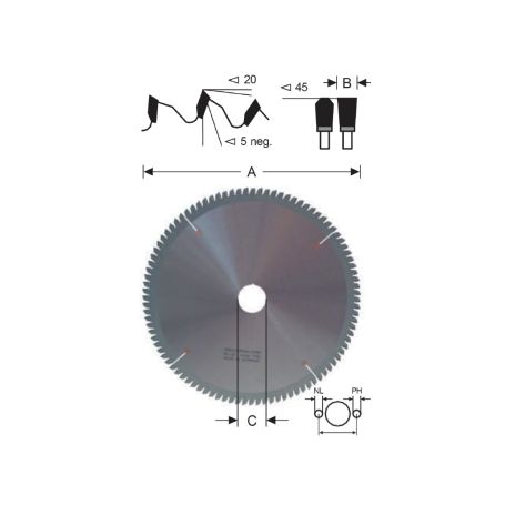 LIST KR. PILE HM. 250x3,2x30 mm Z 120 NEG.