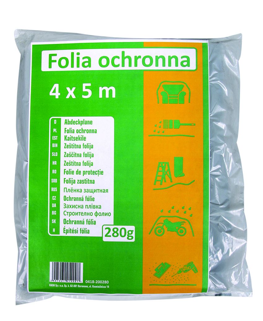 FOLIJA ZAŠTITNA LDPE 280g 4x5m