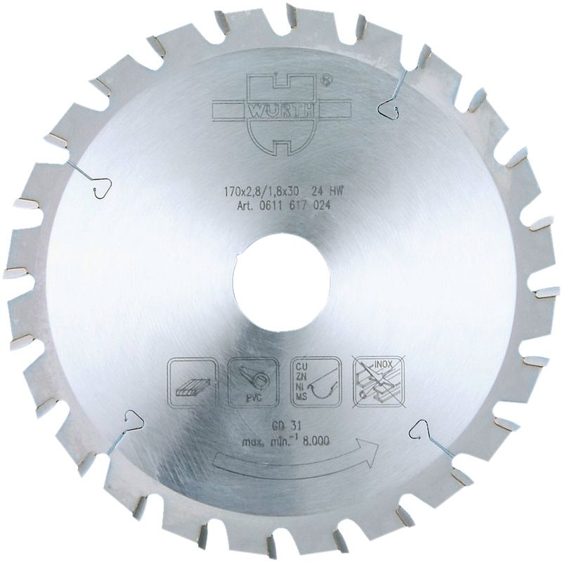 LIST KRUŽNE PILE-UNI TOP-DRVO-HM-34 Z-210X2,8X30