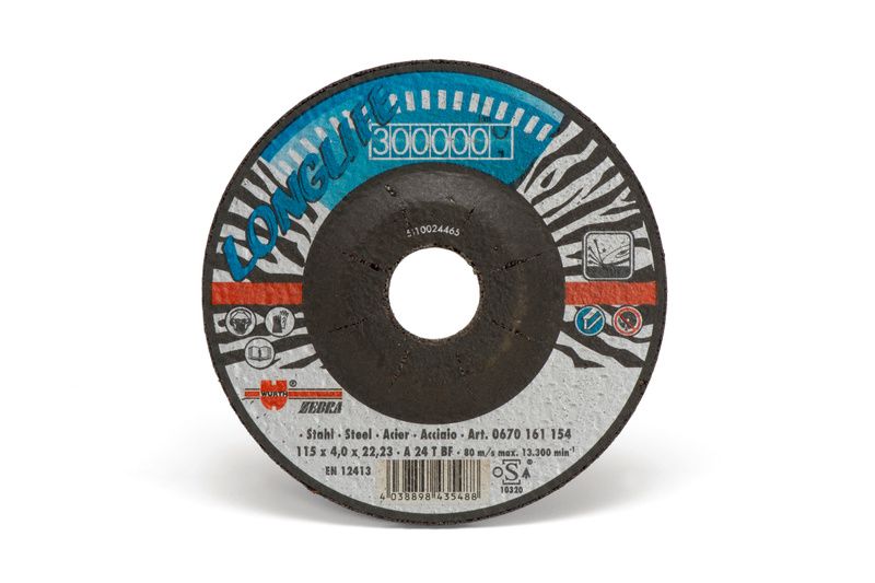 BRUSNA PLOČA LL ČEL UPUŠT 7mm d125X22,23 ZEBRA