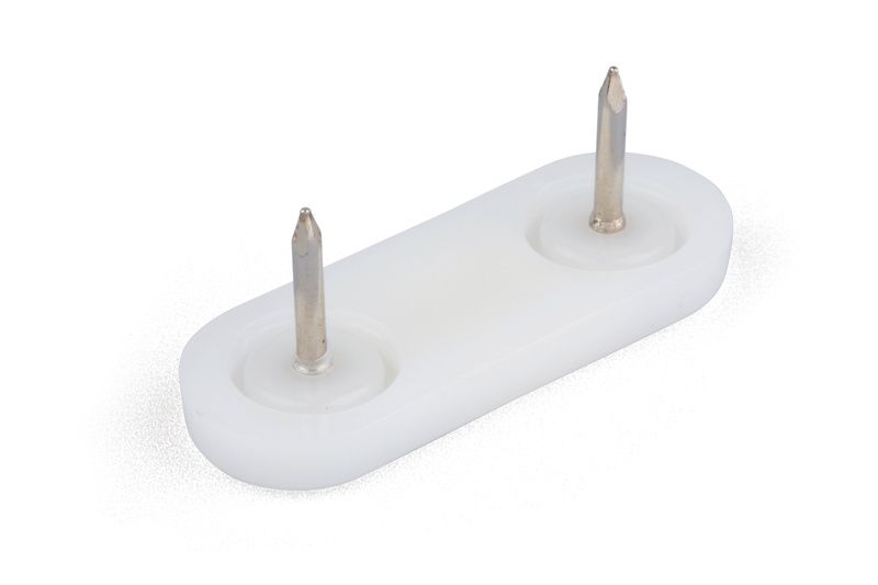 KLIZAČ ZA NAMJEŠTAJ 2 ČAVLA PE NATUR 44x16mm 