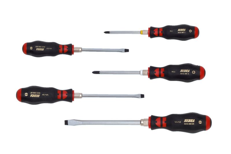 SET ODVIJAČA PH/SZ, 3K, 6-KT KLJUČ, 5-DIJ., ZEBRA