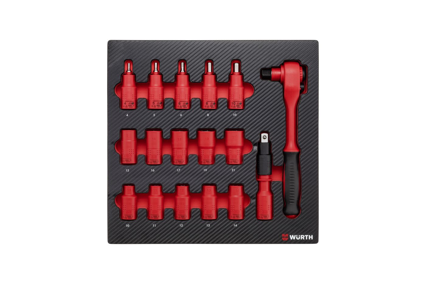1/2” SET NASAD. KLJUČAVA VDE - 6.4.1 - 17-DIJELNI