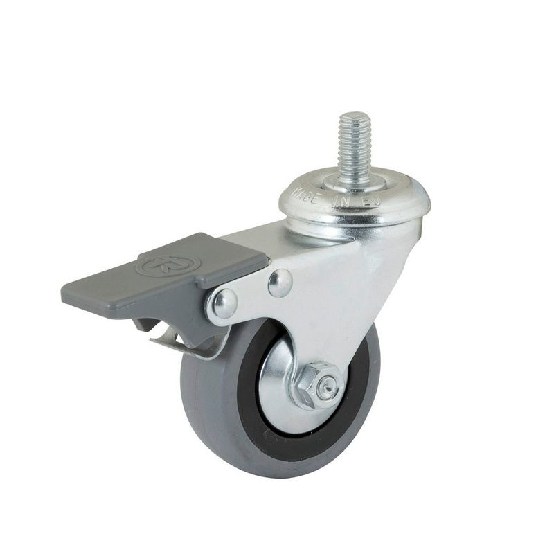 KOTAČ OKRETNI S VIJKOM S KOČNICOM 35kg d50mm