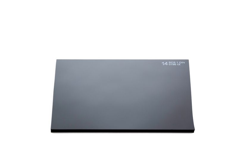 STAKLO ZA ZAVARIVANJE DIN14 ZELENO 110X90mm