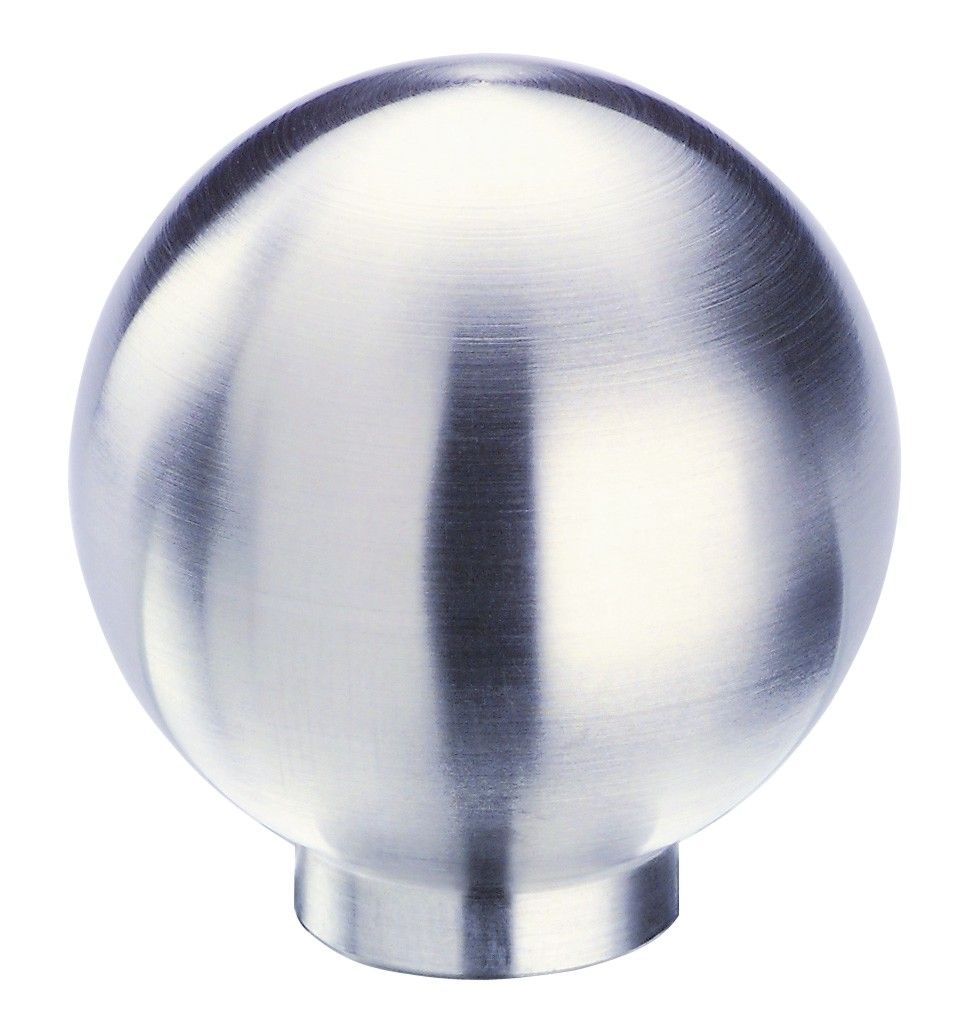 RUČKICA GUMB  INOX ČETKANI d25mm