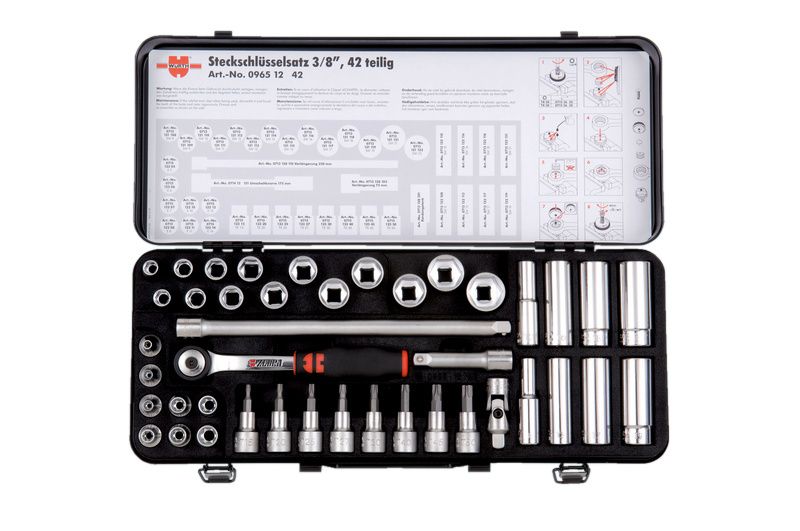 3/8 SET NASADNIH KLJUČEVA 6-KT, TX, ZEBRA, 42-DIJ.