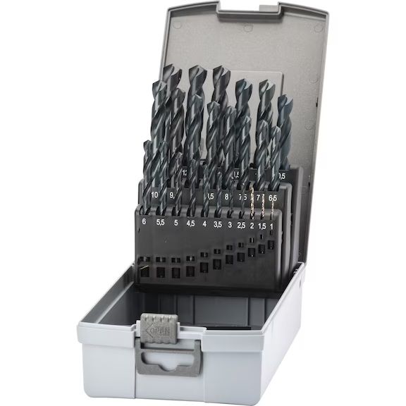 SPIRALNA SVRDLA-SET N HSS DIN 338 D 1,0-13,0mm 0,5