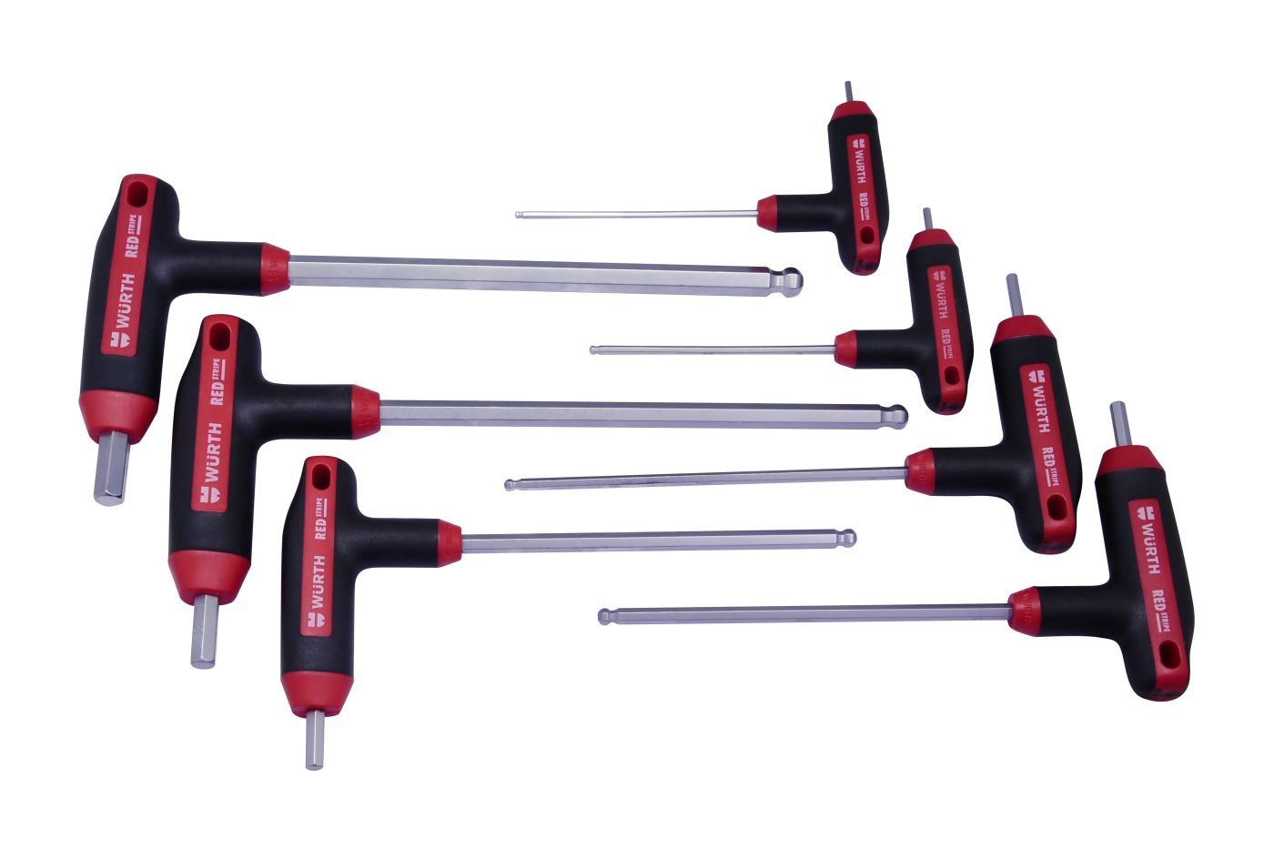 SET T-ODVIJAČA INBUS KUGL VK2,5-10 7KOM REDSTRIPE