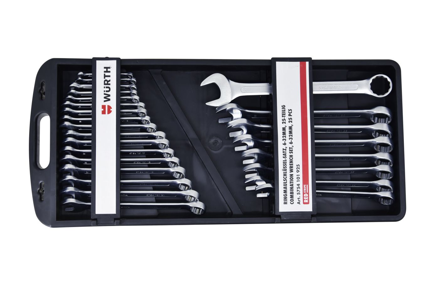 SET KLJUČEVA OKASTO-VILIČ RAV 6-32 25kom REDSTRIPE
