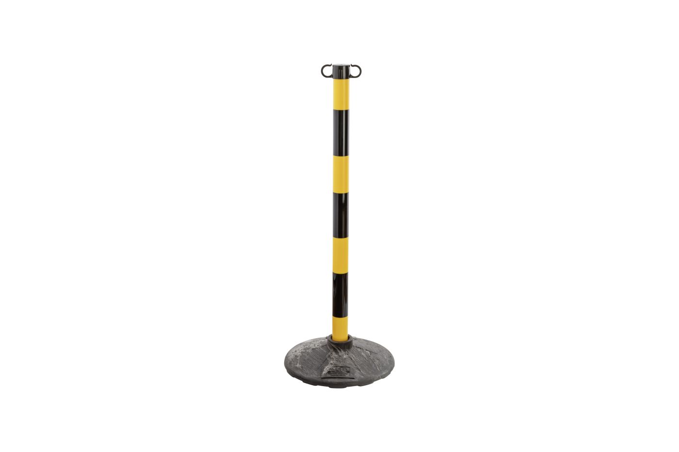 BARIKADNI STUP-ŽUTO/CRNI-PLASTIČNO POSTOLJE-93CM