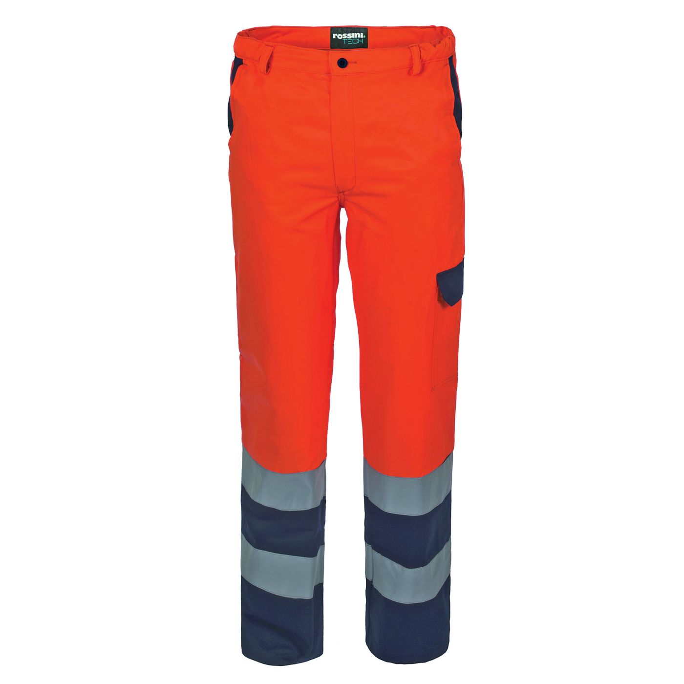 HLAČE ZAŠTITNE HI-VIS-NARANČASTO-PLAVE vel.S