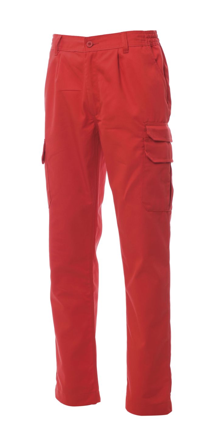 HLAČE RADNE CRVENE 250GR. 65/35% vel.M