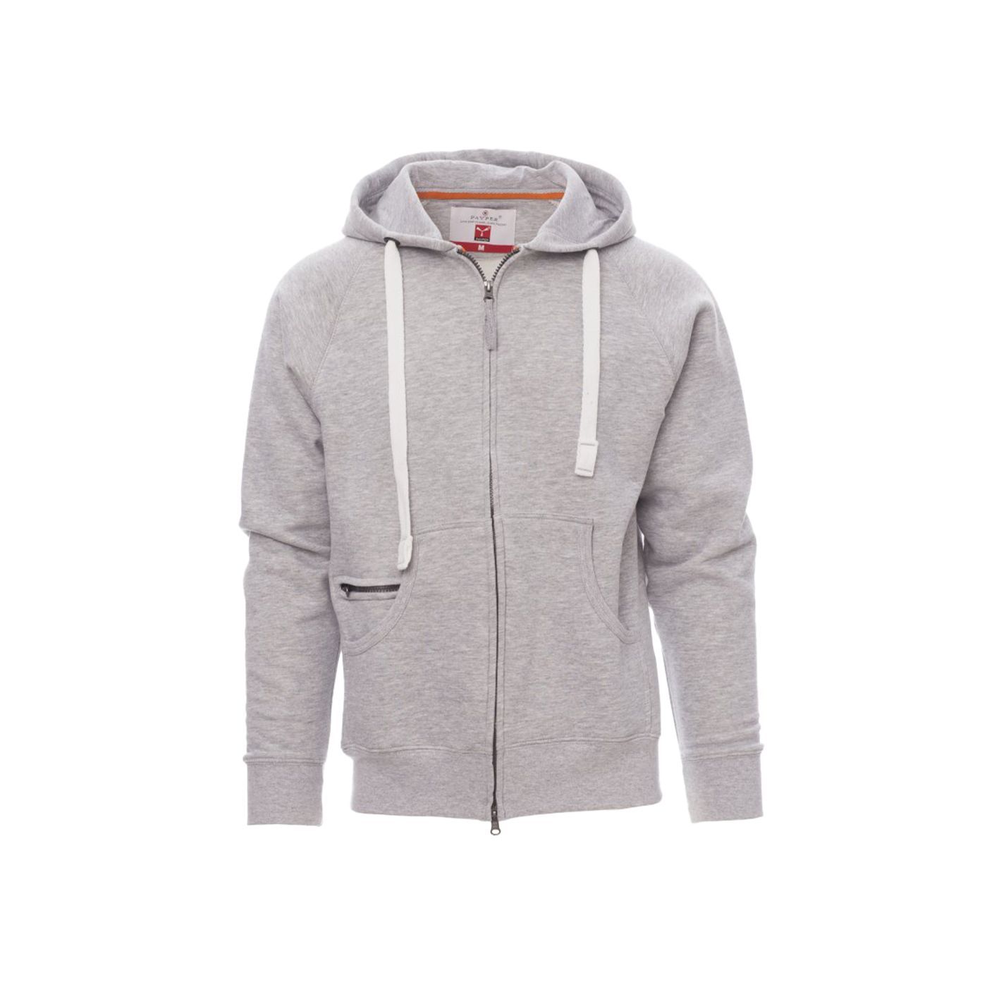 MAJICA S KAP. MUŠKA  DALLAS+ MELANŽ SIVA, vel.3XL