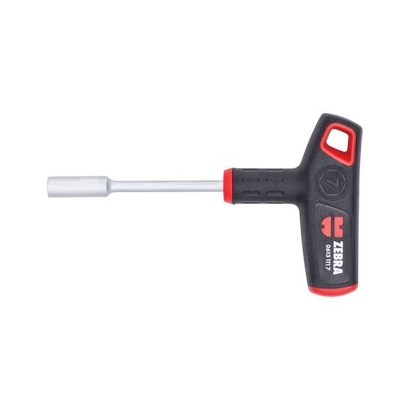 T-ODVIJAČ 2K - NASADNI 6-KT - 7X160MM - ZEBRA