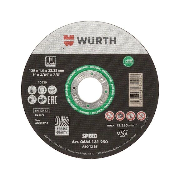 REZNA PL. SPEED A2 RAV 1,9mm d230X22,23 ZEBRA