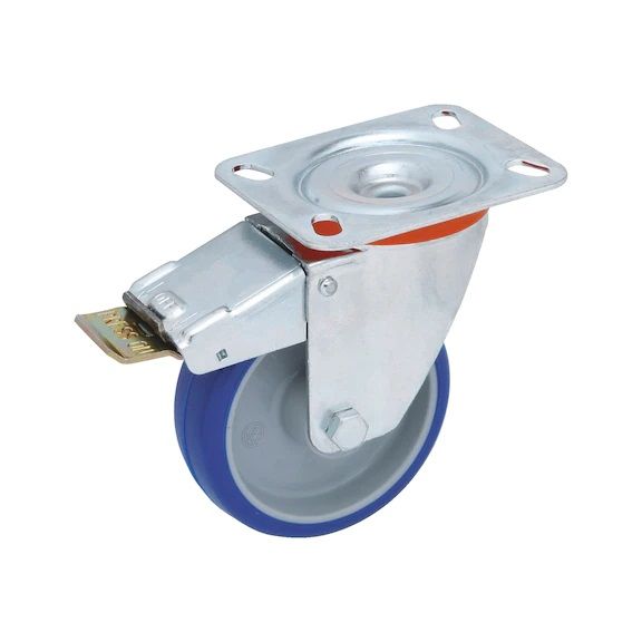KOTAČ INd OKRETNI S KOČNICOM 250kg d150mm