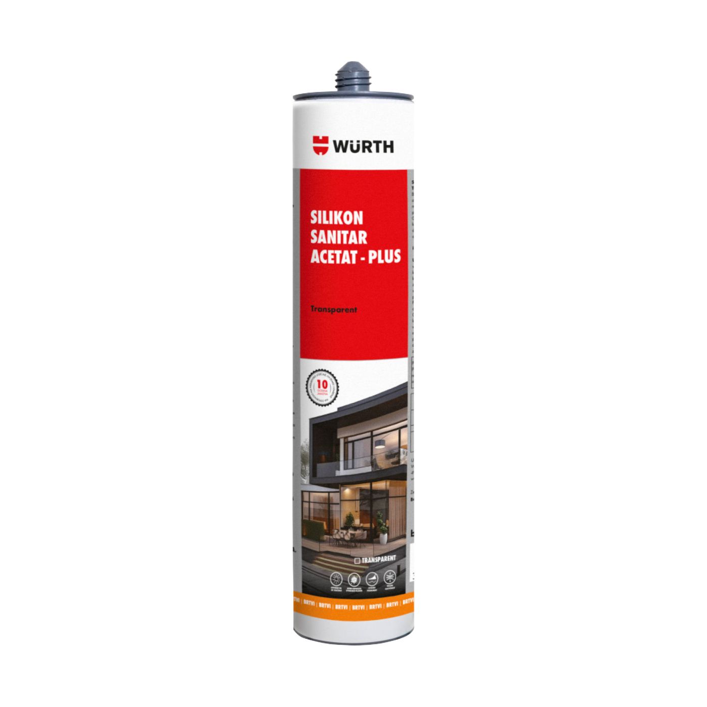 SILIKON SANITAR ACETAT PLUS TRANSPARENT 310ml