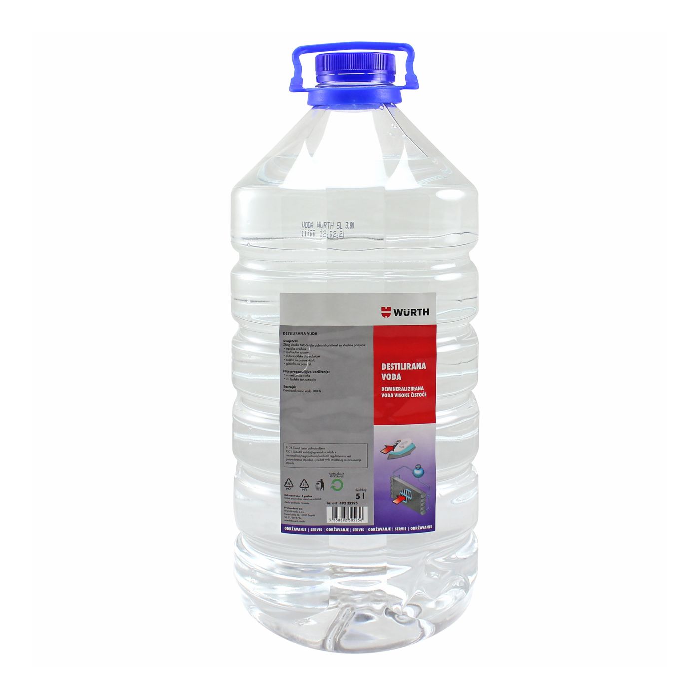 DESTILIRANA VODA, PET AMBALAŽA - 5L