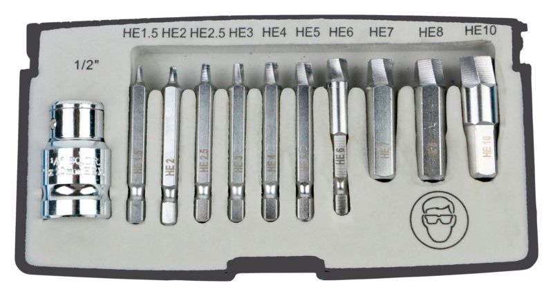 SUPER GRIP HEX BITOVI ZA ISTROŠENE VIJKE - 11