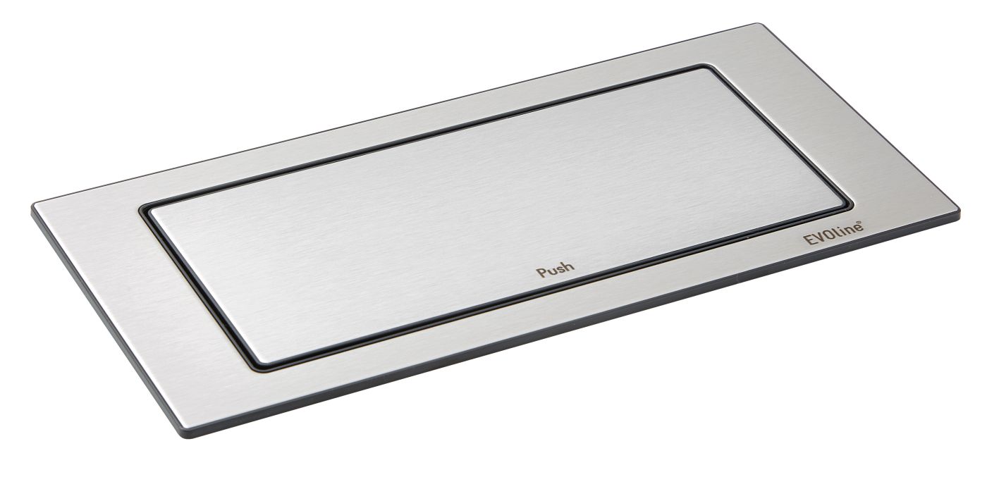 EVOLINE BACKFLIP 2xŠUKO+1xUSB C INOX