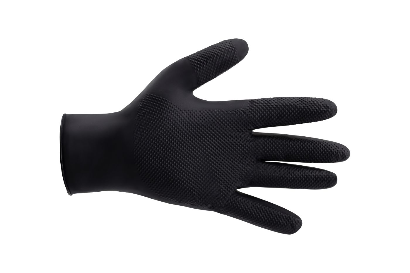 RUKAVICE ZAŠT. JEDNOKRATNE NITRIL GRIP CRNE vel.XL