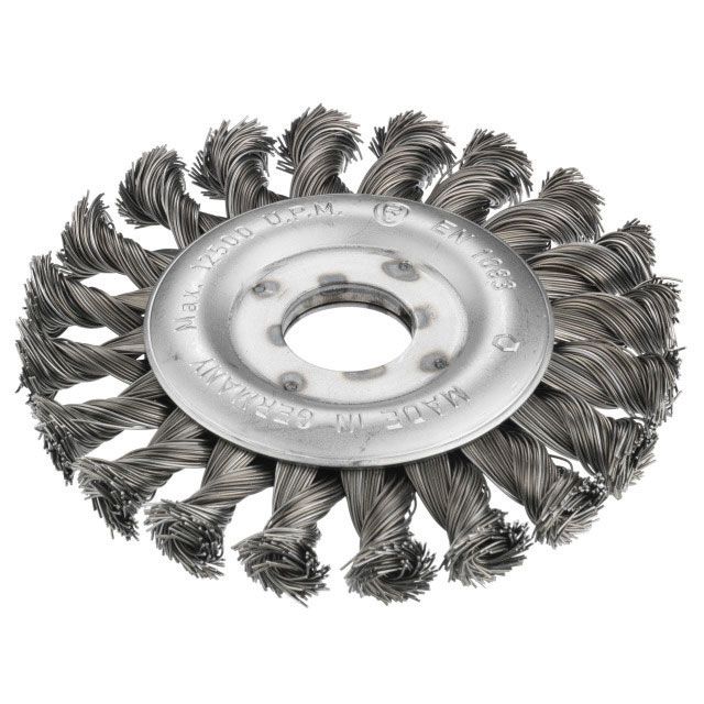 ČETKA ZA BRUS. ŽIČANA OKRUGLA ZAKR. 115mm FI22mm