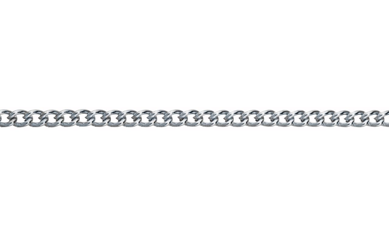 LANAC UVIJENI ČELIK BOJA NIKLA 3,4x2,1x1mm 25m