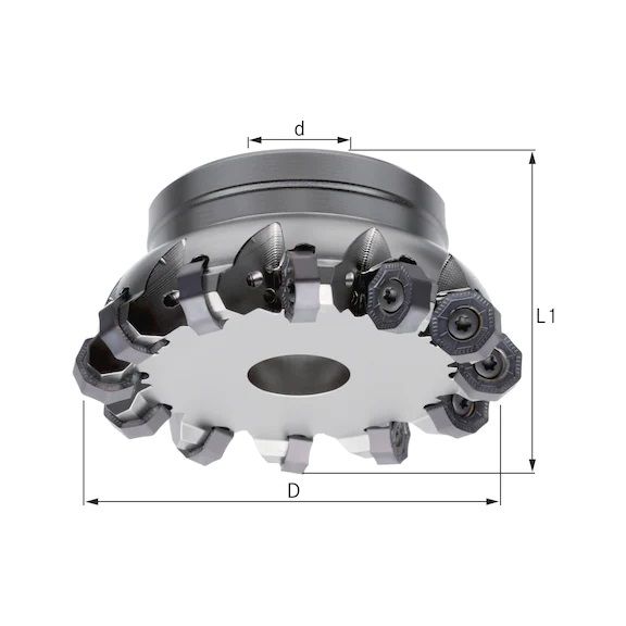 HPC-PLANSKA GL.GLAVA 45 ST. P. 50,00 mm Z=4