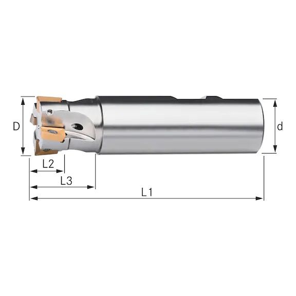 GLODALO ZA PL. IK Z=4 28,0x95 mm  D=25,0 mm