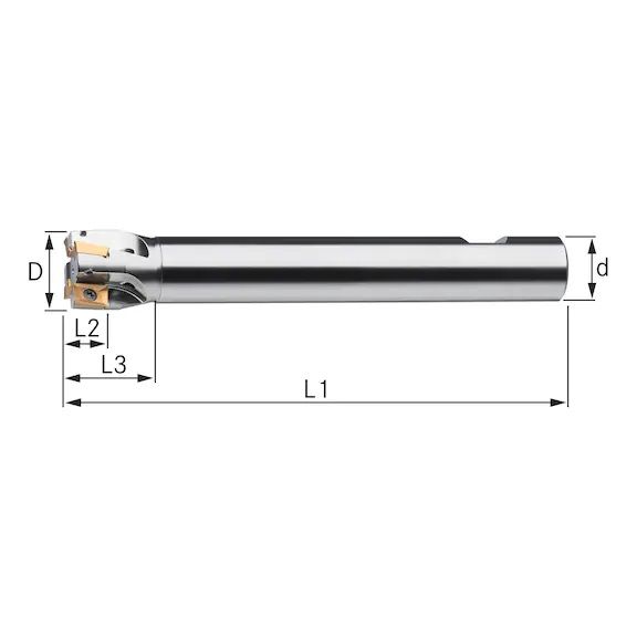 GLODALO ZA PL. Z=2 DUGO 16,0x150mm  D=16,0mm
