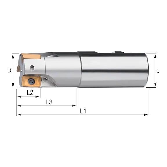GLODALO  ZA PL. IK Z=2 25,0x200mm  D=25mm