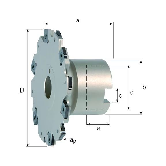 TANJURASTA GLODAČA GLAVA Z=12 125,0 mm SNHX1203T