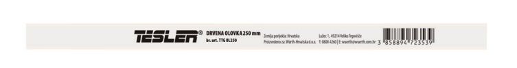 OLOVKA DRVENA TESLER 250mm OSMEROKUTNA BIJELA