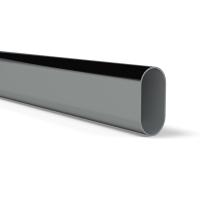 GARDEROBNA OVALNA CIJEV 30X15 MM, KROM, L=3000 MM