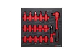 1/2” SET NASAD. KLJUČAVA VDE - 6.4.1 - 17-DIJELNI