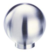 RUČKICA GUMB  INOX ČETKANI ?20MM