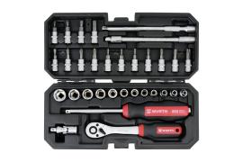 SET NASADNIH KLJUČEVA 1/4” 6-KT 32KOM REDSTRIPE