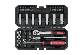 SET NASADNIH KLJUČEVA 1/4” 6-KT 40KOM REDSTRIPE