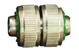 Mjedena spojnica za vrtno crijevo DVA CRIJEVA