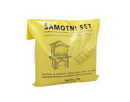 ŠAMOTNO BRAŠNO 2,3 KG + 0,7 VODA SET