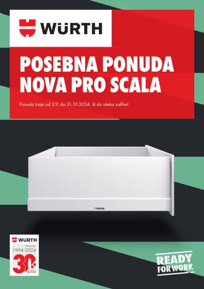 Nova pro Scala - Grass sistem ladica